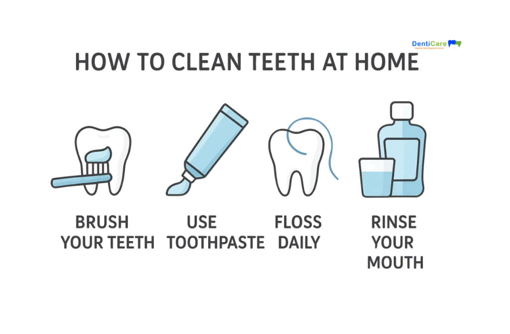 How to Clean Teeth at Home