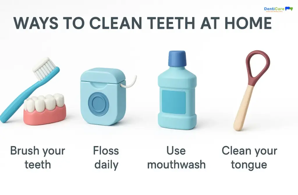 How to Clean Teeth at Home