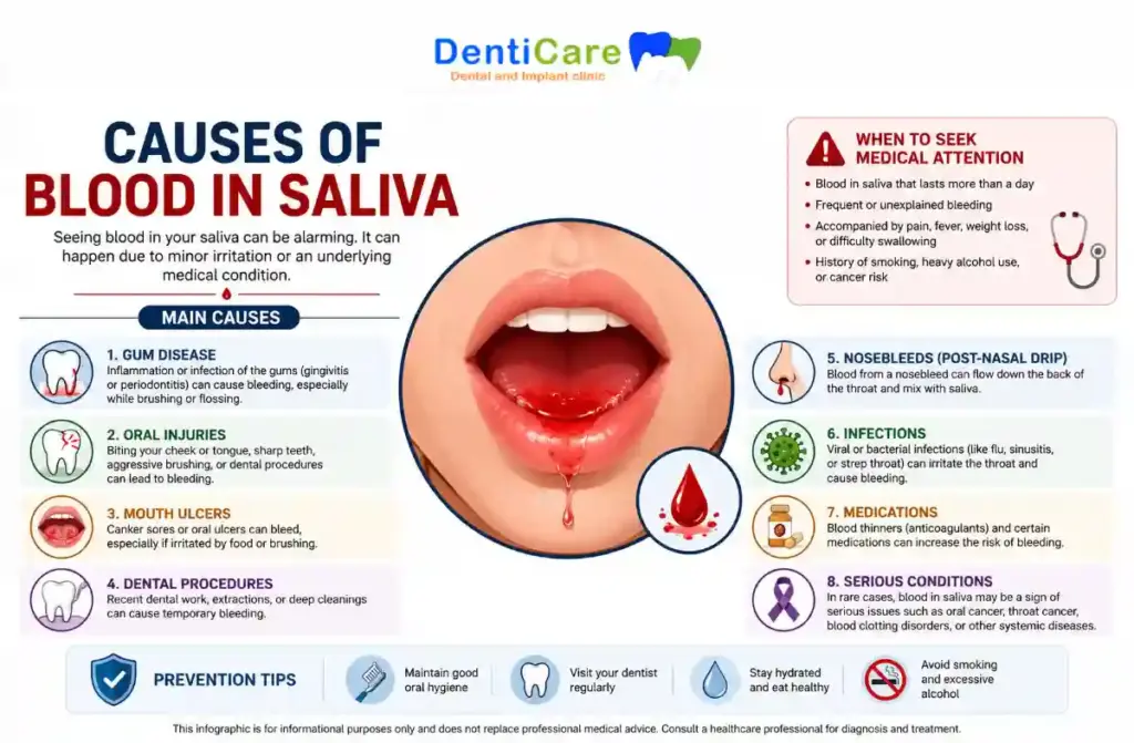Blood in Saliva