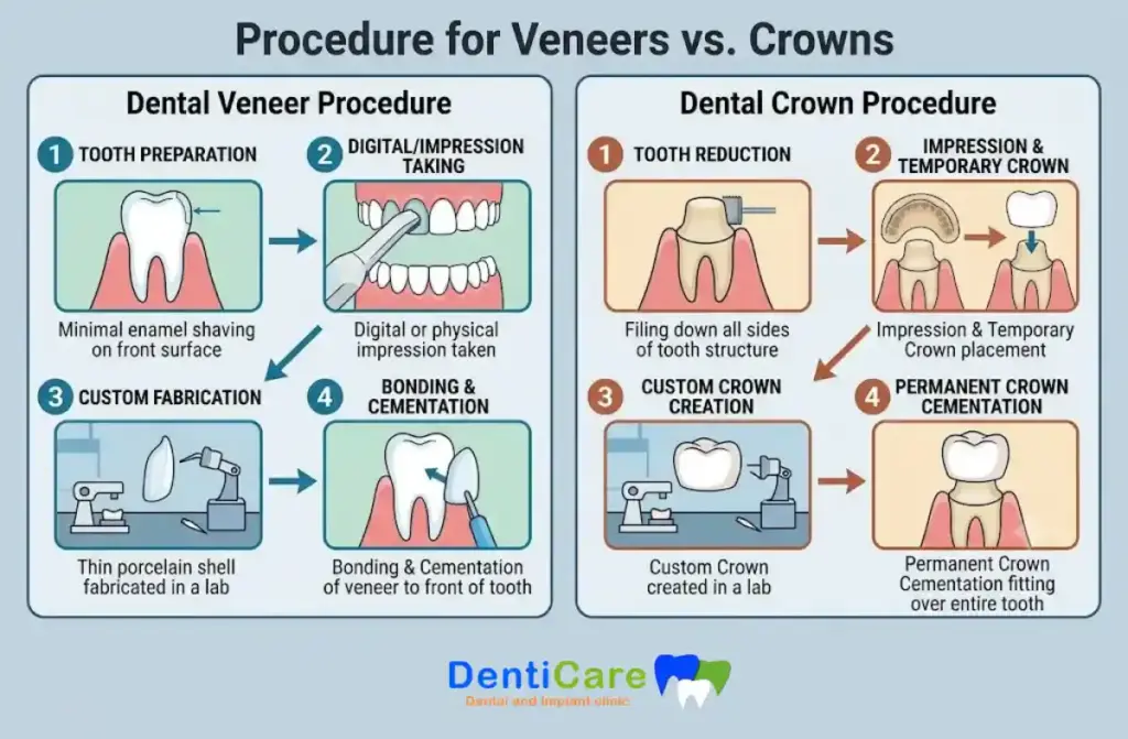 Veneers vs Crowns